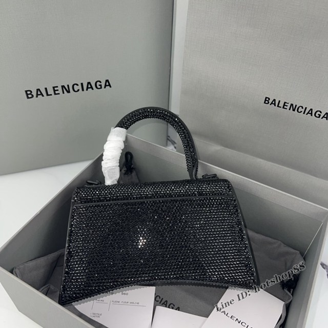 Balenciaga專櫃爆款燙磚重手工小號沙漏包手提包 巴黎世家Hourglass沙漏包 款號：8896 fyj1490